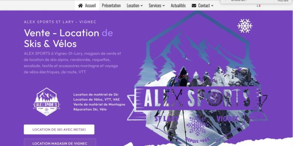 Création d'un site internet vitrine sous wordpress commerçant à Vignec et Saint-Lary dans les hautes-pyrénées